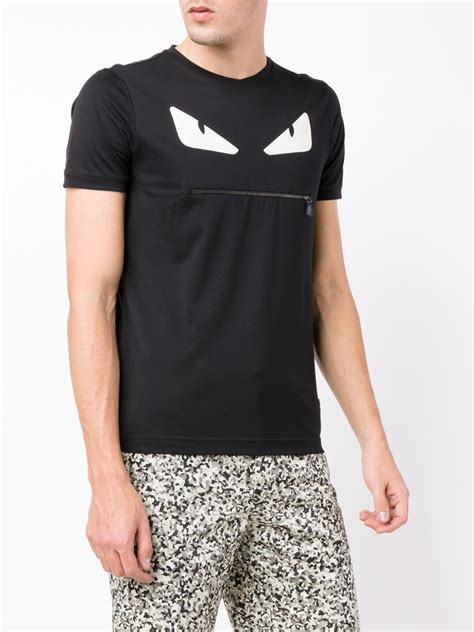 black fendi monster shirt|fendi t shirt size guide.